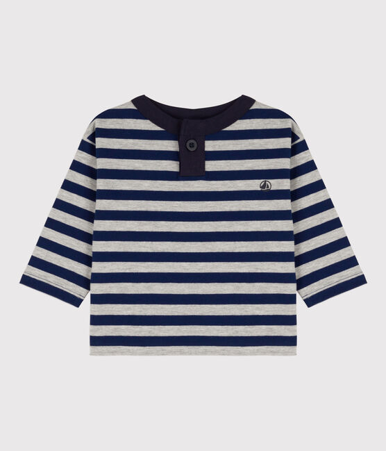 Camiseta de algodón de manga larga para bebé azul MEDIEVAL/ FUMEE