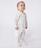 Pijama de algodón para bebé con furgonetas blanco MARSHMALLOW/blanco MULTICO