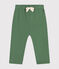 Pantalón de jogging liso de algodón para bebé verde PALMERAIE