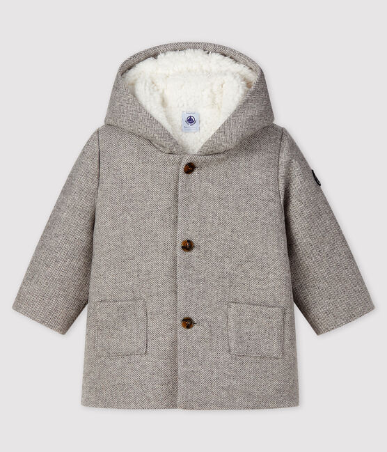 Abrigo de lana para bebé niño gris GRIS CHINE