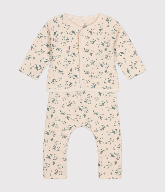 Conjunto de dos piezas para bebé de túbico acolchado AVALANCHE/ HERBIER