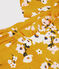 Vestido de manga corta para niña amarillo BOUDOR/ MULTICO