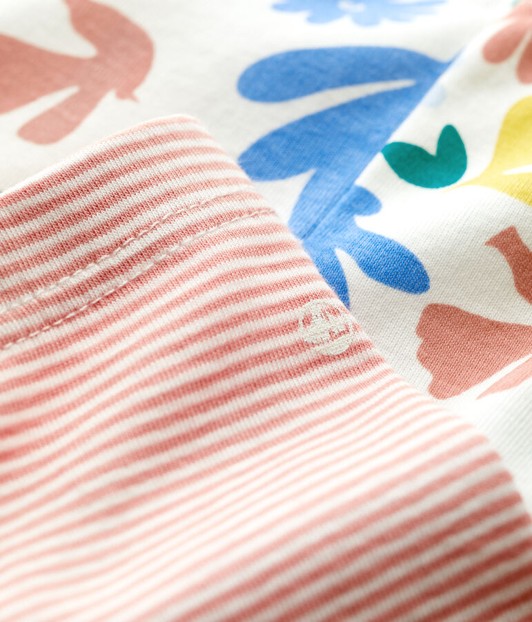 Lote de 2 leggings de fantas&iacute;a de algod&oacute;n para beb&eacute; multicolor