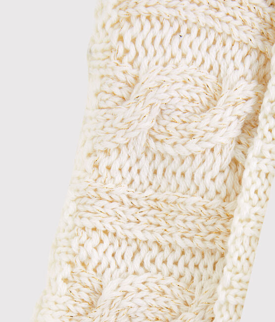 Cuello infantil para niña blanco MARSHMALLOW/amarillo OR