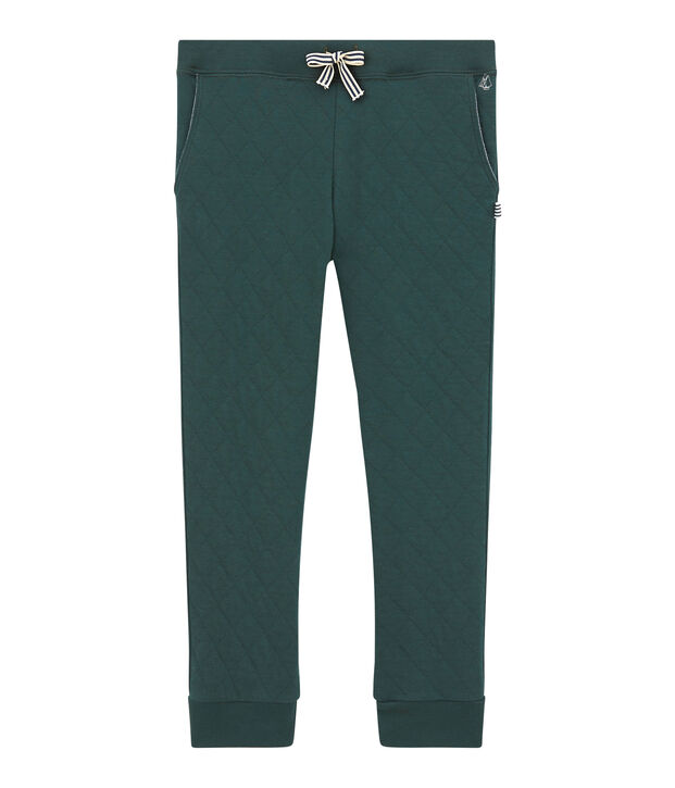 Pantal&oacute;n para ni&ntilde;o en t&uacute;bico acolchado verde