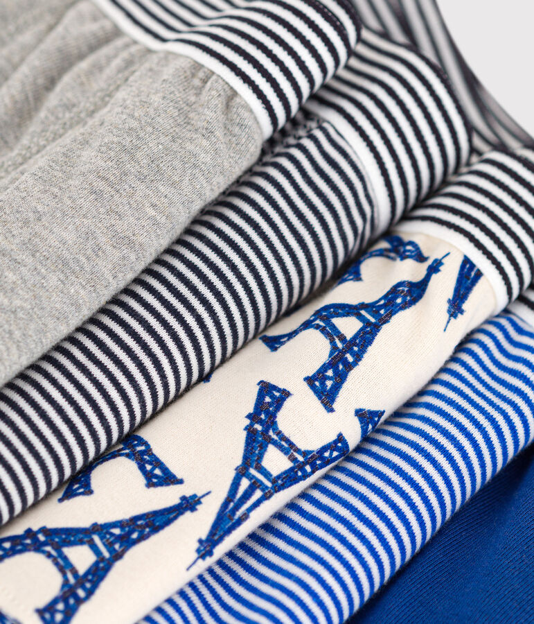 Juego de 5 b&oacute;xers de algod&oacute;n Par&iacute;s para ni&ntilde;o multicolor