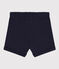 Shorts lisos de punto flameado para bebé azul SMOKING