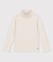 Prenda de cuello de cisne de algodón de niña/niño beige MONTELIMAR CHINE
