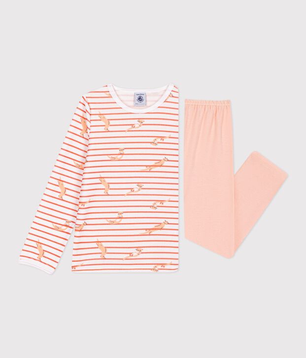 Pyjama  en velours blanco/rosa/multicolor