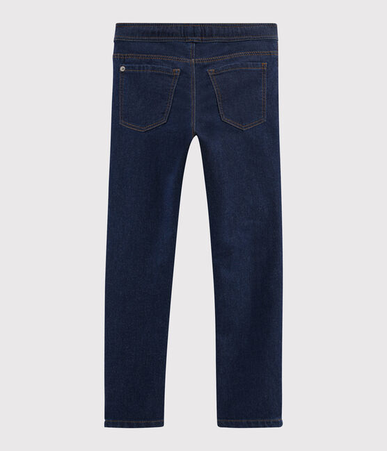 Pantalón de felpa vaquero de niño azul DENIM BLEU FONCE