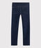 Pantalón de felpa vaquero de niño azul DENIM BLEU FONCE