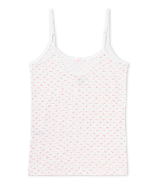 Camiseta de tirantes estampada para chica blanco ECUME/rosa VENUS/ MULTICO