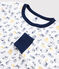 Pijama de punto con oso polar para niño blanco MARSHMALLOW/blanco MULTICO