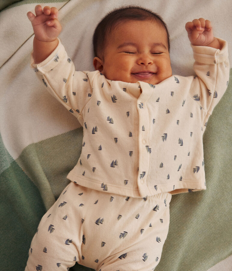 Conjunto de 2 piezas de t&uacute;bico para beb&eacute; crudo/multicolor