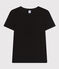 Camiseta L'ICONIQUE con cuello redondo de algodón de mujer negro NOIR