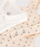 Conjunto de peto de felpa ligera para bebé blanco AVALANCHE/ MULTICO