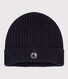 Gorro infantil de punto tricotado con forro polar