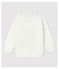Sudadera de algodón de bebé. blanco MARSHMALLOW