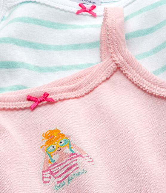 Lote de 2 camisetas de tirantes para niña lote .