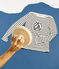 Camiseta marinera de mujer beige COQUILLE/azul SMOKING