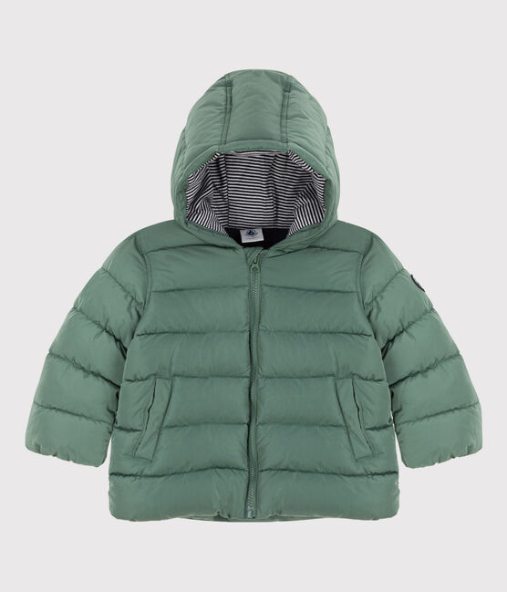 Chaqueta acolchada reciclada para bebé verde VALLEE