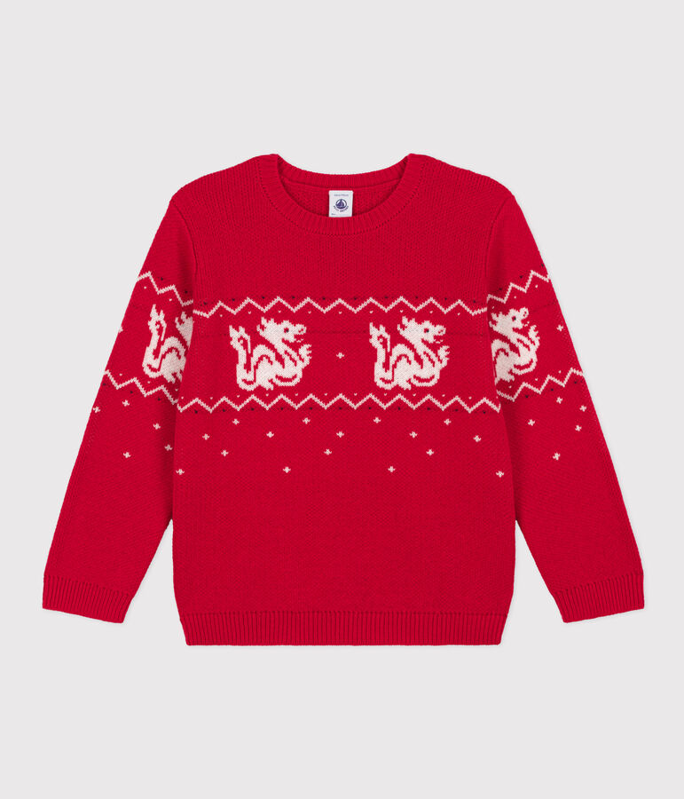 Jersey de lana y algod&oacute;n de ni&ntilde;o CORRIDA/ MULTICO