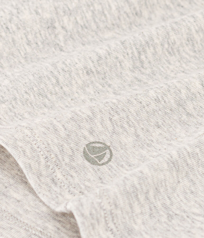 Camiseta L'ICONIQUE de algod&oacute;n con cuello vuelto para mujer gris