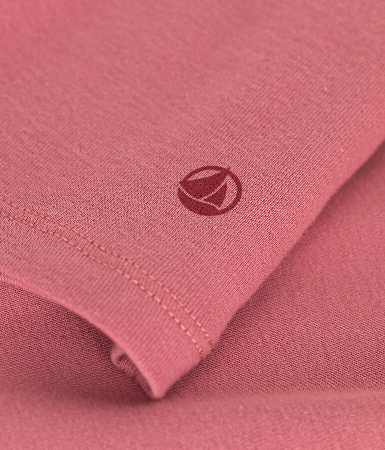 Camiseta Iconique de cuello vuelto de algod&oacute;n para mujer rosa