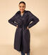 Gabardina con capucha para mujer