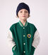 Chaqueta teddy infantil lisa de algodón