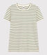 Camiseta LA RECTA de algodón con cuello redondo para mujer