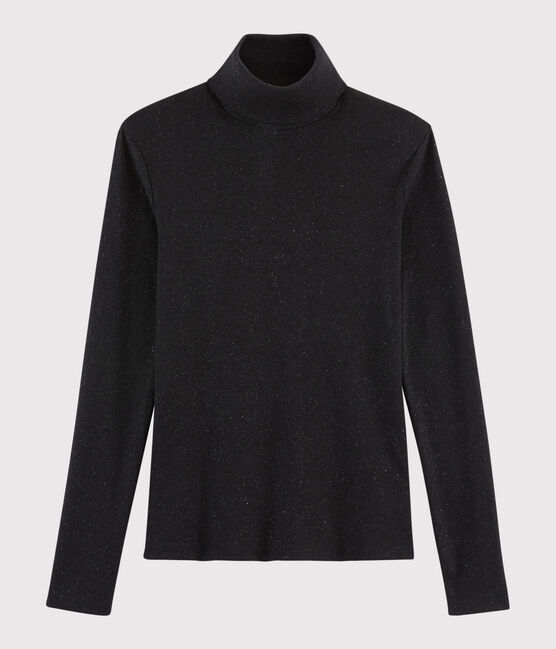 Cuello alto icónico para mujer negro NOIR/ ARGENT