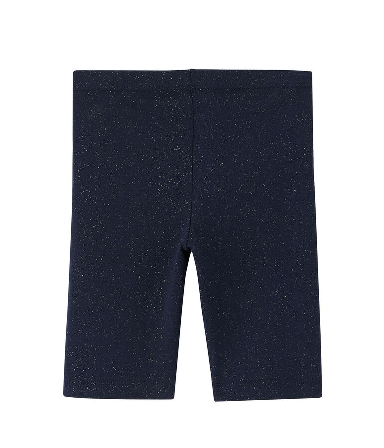 Leggings ciclista de ni&ntilde;a azul/amarillo