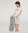 Pijama corto de punto para niña blanco MARSHMALLOW/blanco MULTICO