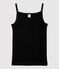 Camiseta de tirantes L'ICONIQUE de algodón ORGÁNICO de mujer negro NOIR