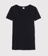 Camiseta de cuello de pico emblemática de algodón de mujer