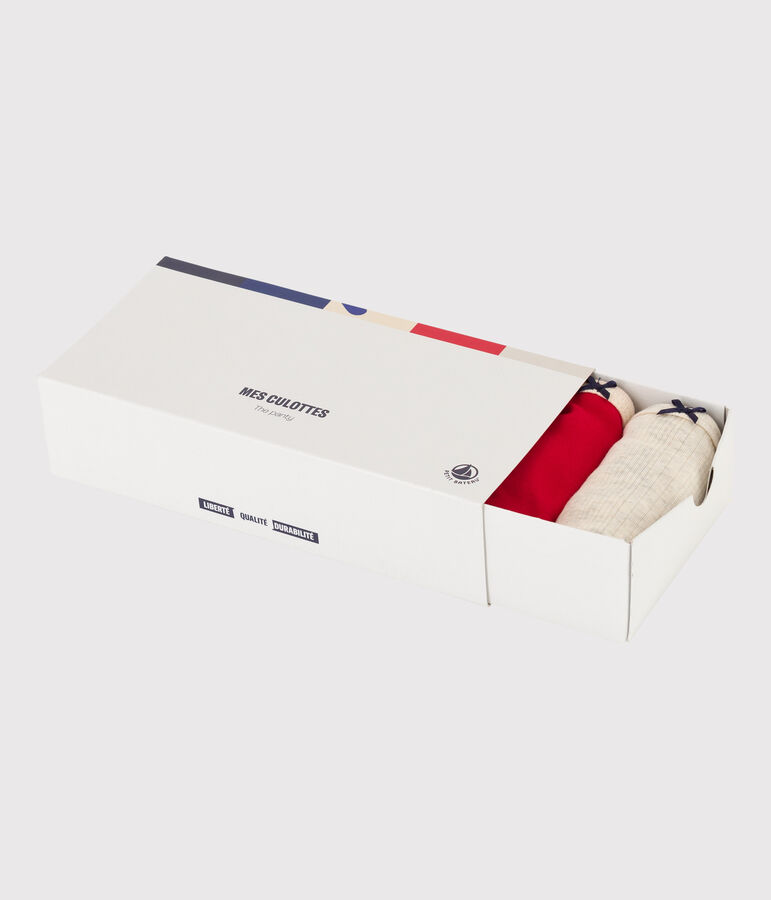 Juego de 5 braguitas de algod&oacute;n para mujer variante 1