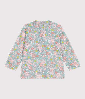 Camiseta con protecci&oacute;n UV con estampado de flores para beb&eacute;