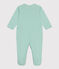 Pijama de algodón a rayas para bebé verde ALOEVERA