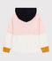Sudadera con capucha de felpa de niña rosa MINOIS/blanco MARSHMALLOW