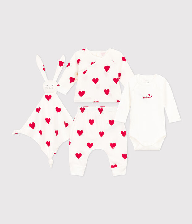 Estuche de regalo de corazones para reci&eacute;n nacido multicolor