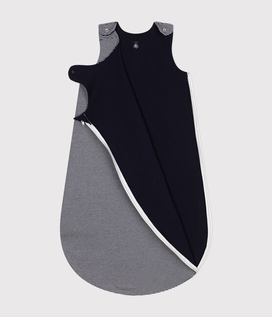 SACO LIGERO DE ALGODÓN PARA BEBÉ TOG 1 azul SMOKING/blanco MARSHMALLOW