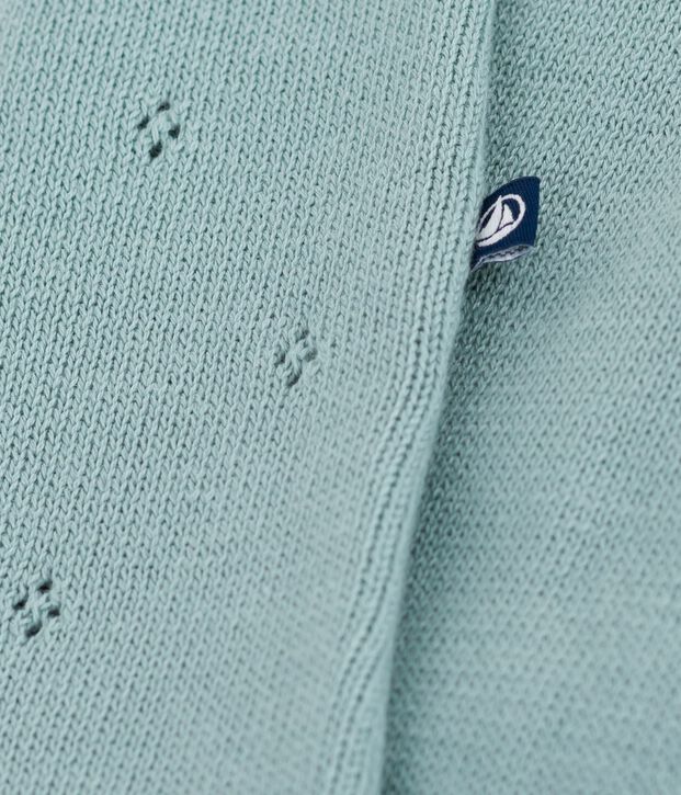 Pelele de punto tricotado de fantas&iacute;a con tirantes para beb&eacute; verde