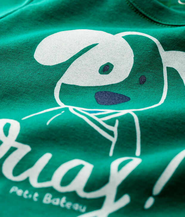 Camiseta de algod&oacute;n de beb&eacute;. verde