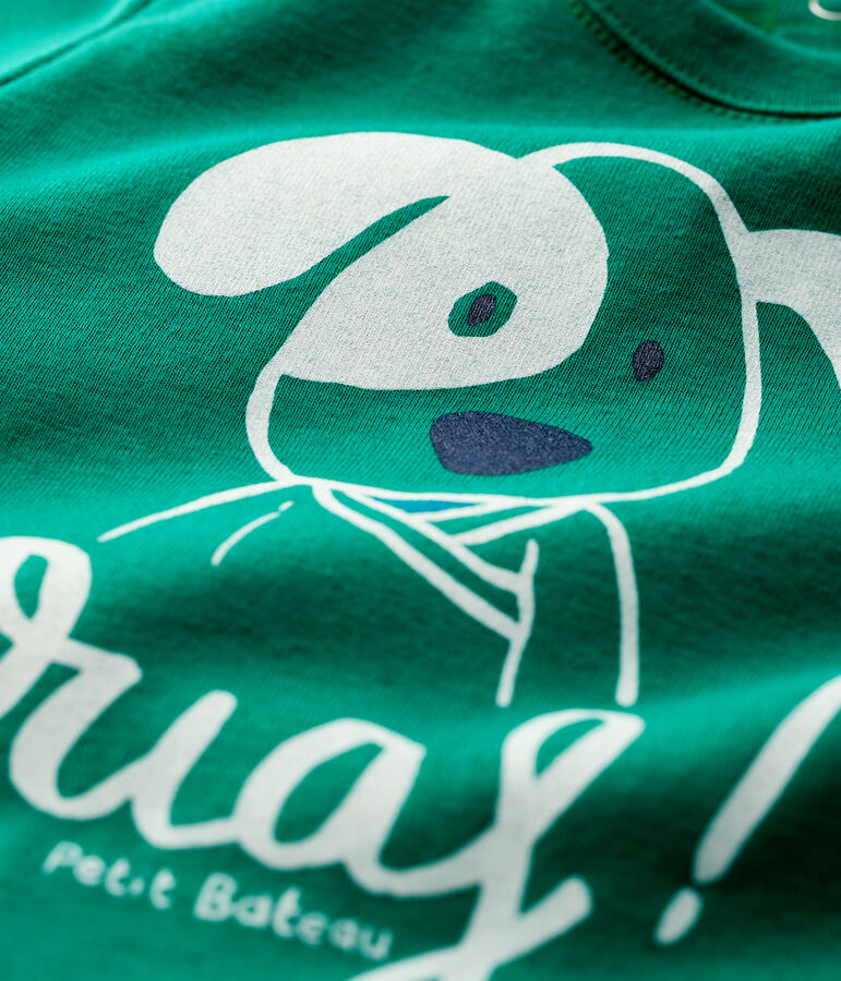 Camiseta de algod&oacute;n de beb&eacute;. verde