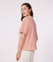 Camiseta Boxy de algodón a rayas para mujer rojo AVALANCHE/ SPICY