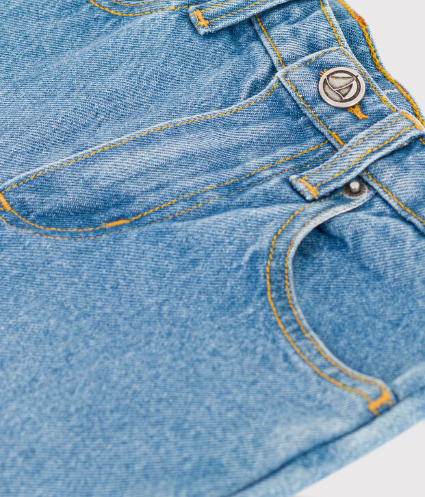 Pantal&oacute;n recto de tejido denim para ni&ntilde;o azul