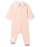 Pijama de terciopelo para bebé niña rosa FLEUR