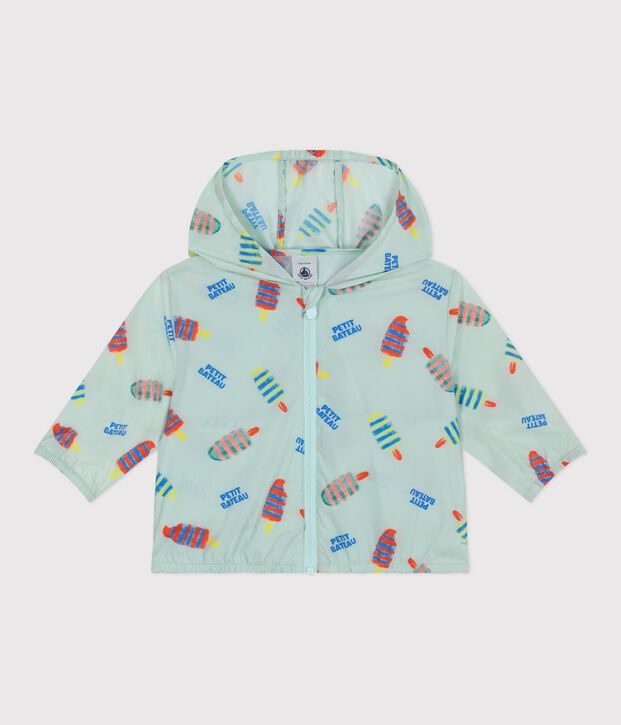 Cortavientos ultraligero para beb&eacute; azul/multicolor