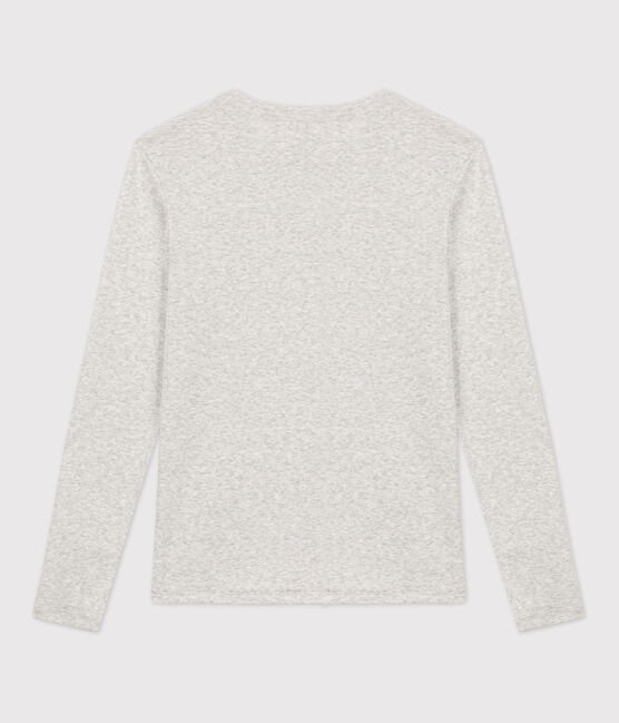 Camiseta LA ICONICA de algodón con cuello redondo para mujer gris BELUGA CHINE
